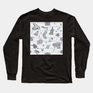 Tak Dee Sock - Grey Long Sleeve T-Shirt